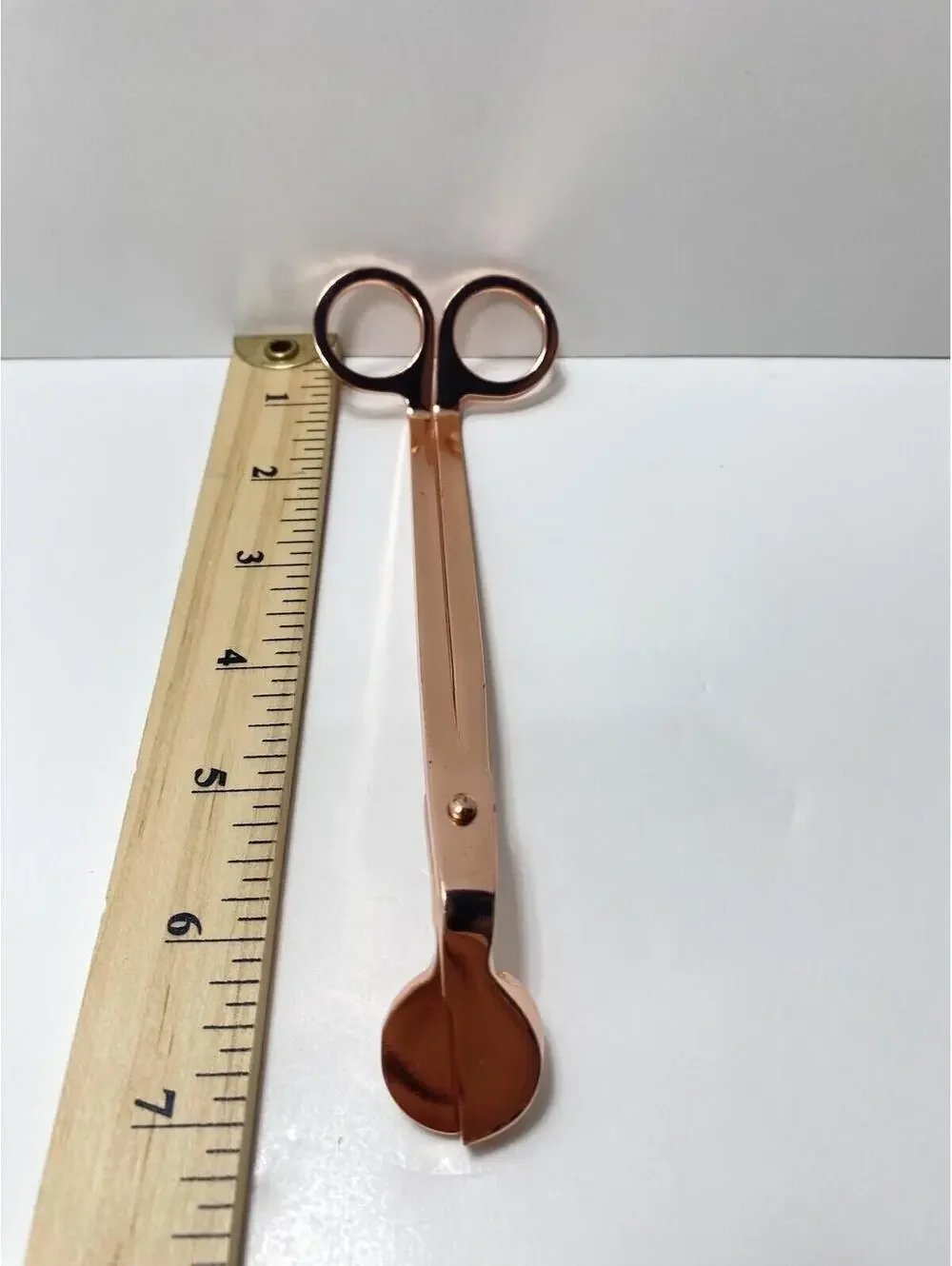 Modern Candle Wick Trimmer Scissors, Rose Gold, Brand New